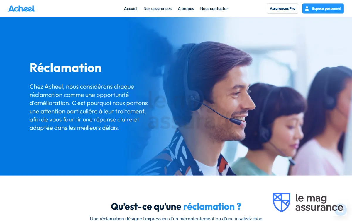 Capture : Acheel | Réclamation
